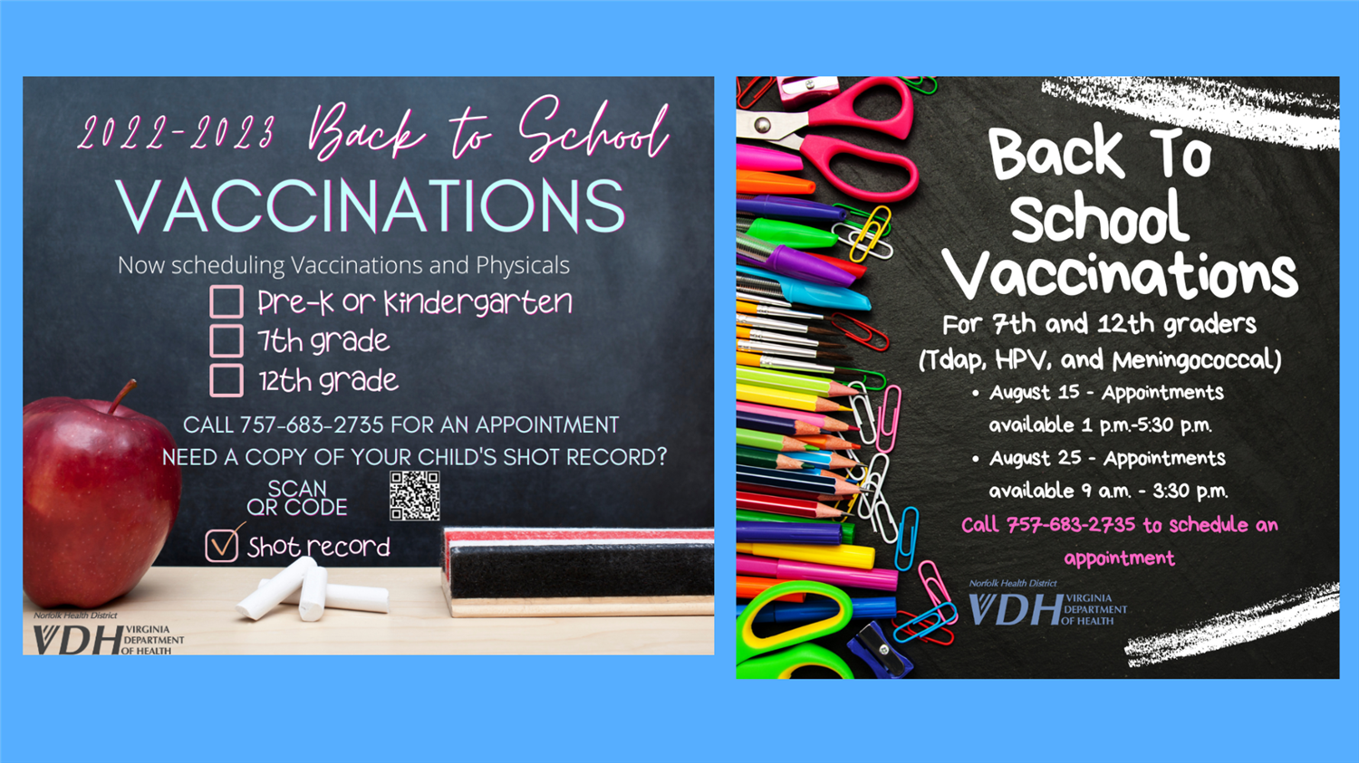  Back-to-School Vaccinations